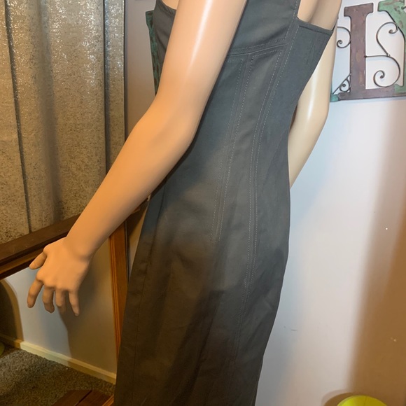 Beautiful lined charcoal, gray dress - Picture 5 of 10
